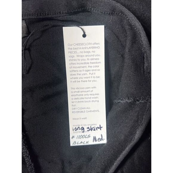 Bia Miro' NWT Black Cheesecloth Sheer Skirt High Low Size 2 - Picture 5 of 6